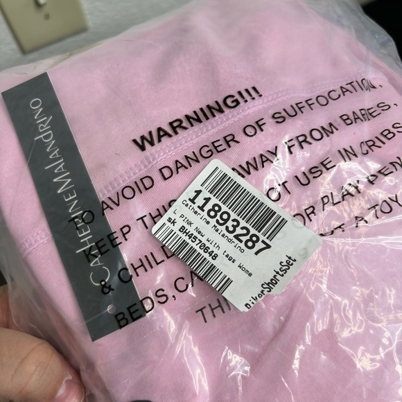 NWT Catherine Malandrino Bike Short Set- Size Large - Picture 2 of 12